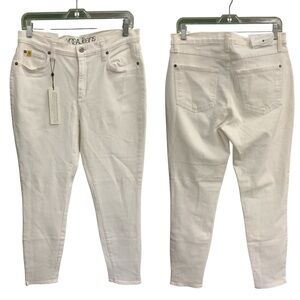Women's Cream Ankle Jeans
